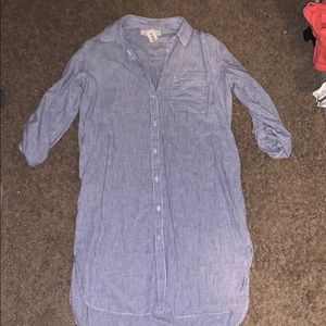 button down dress
